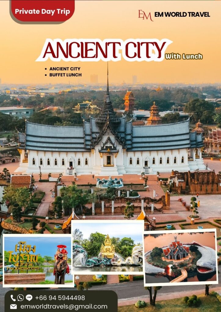 Ancient City. Private day trip. Bangkok tour. Muang Boran