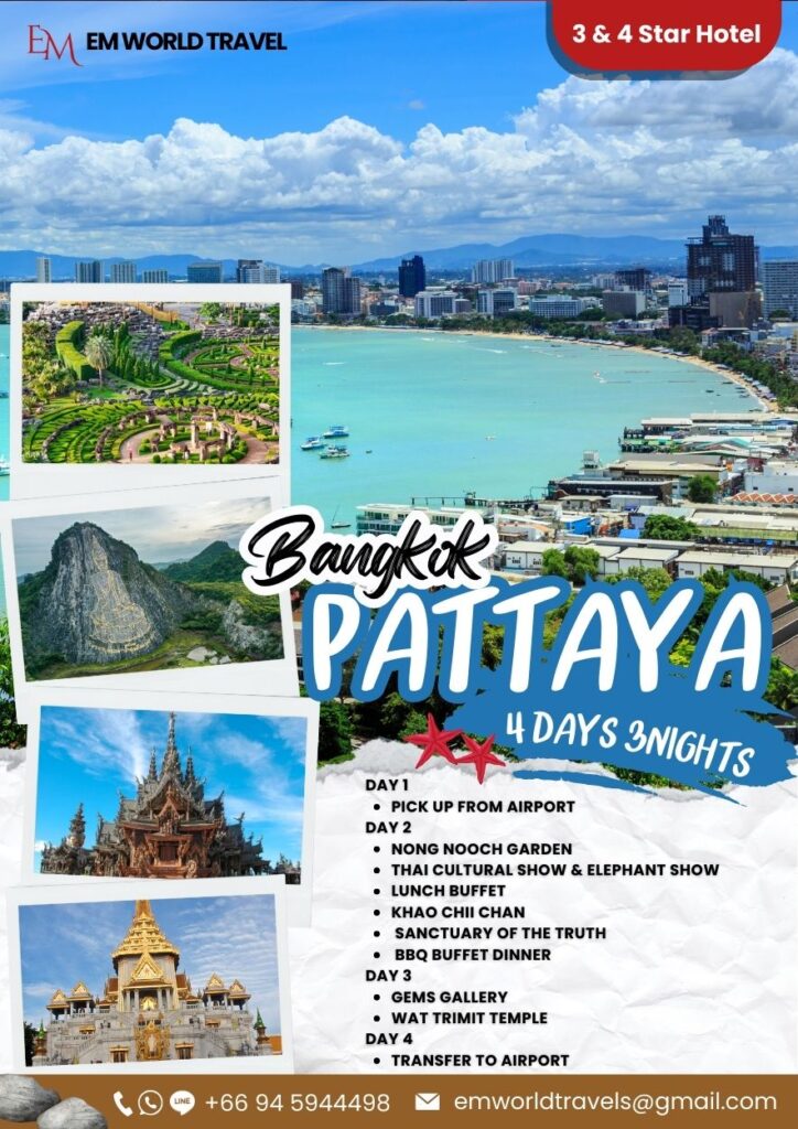 4 Days 3 Nights Bangkok Pattaya Bangkok tour Travel