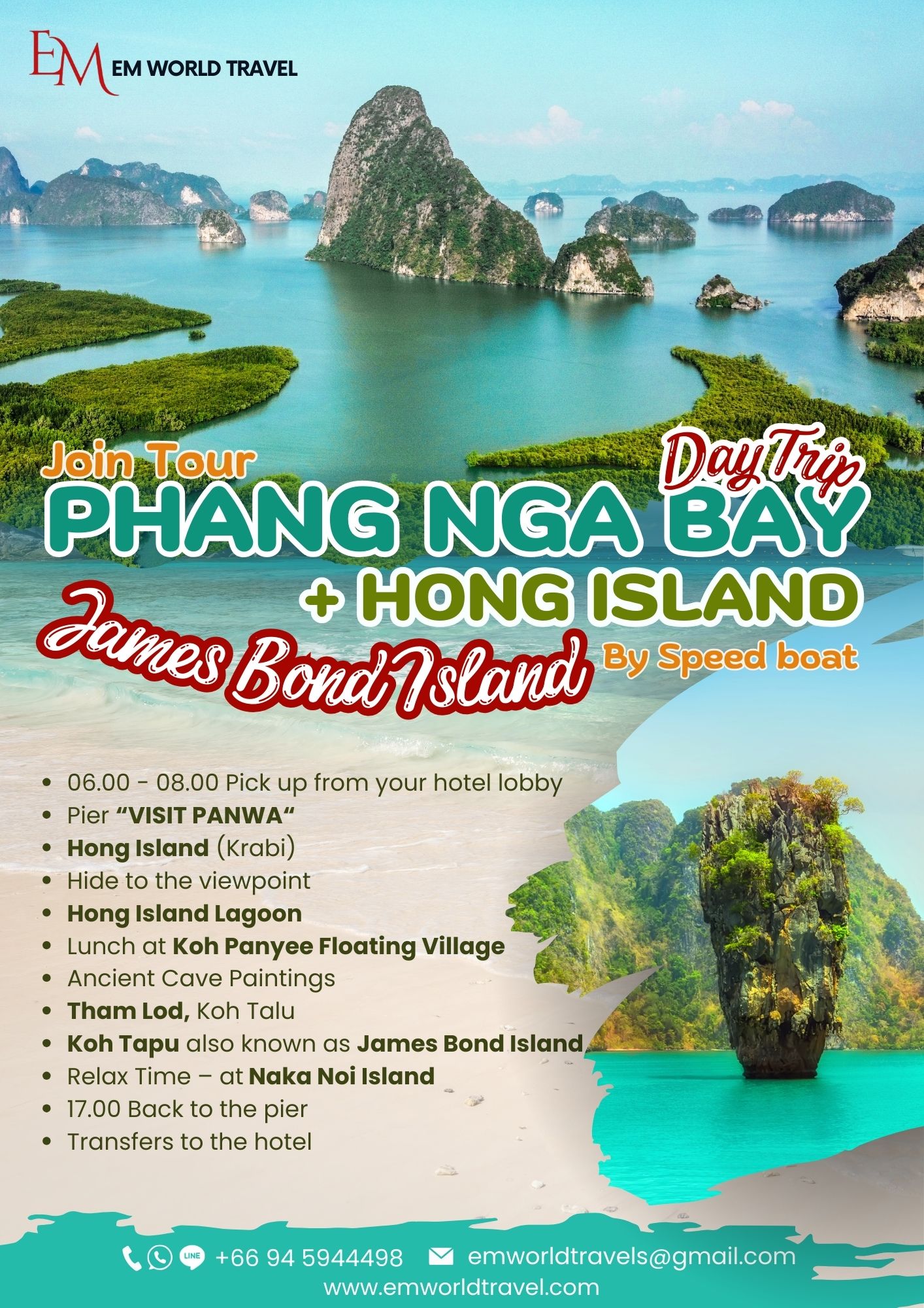 Phang Nga Bay Day trip James bond island